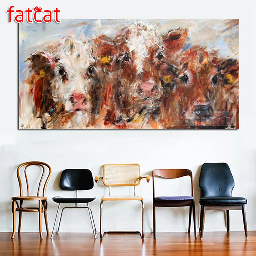 Набор для алмазной вышивки FATCAT AE1719, алмазная живопись с абстрактными коровами, большие квадратные и круглые стразы 5d, Набор для вышивки
Набор для алмазной вышивки FATCAT AE1719, алмазная живопись с абстрактными коровами, большие квадратные и круглые стразы 5d, Набор для вышивки