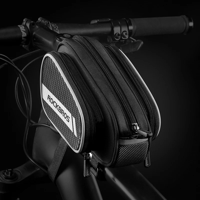 ROCKBROS Bike Top Tube Bag Reflective Strip Scalable Big Capacity MTB Bicycle Saddle Bag Bike Front Bag 1.8L Bike Accessories
ROCKBROS Bike Top Tube Bag Reflective Strip Scalable Big Capacity MTB Bicycle Saddle Bag Bike Front Bag 1.8L Bike Accessories