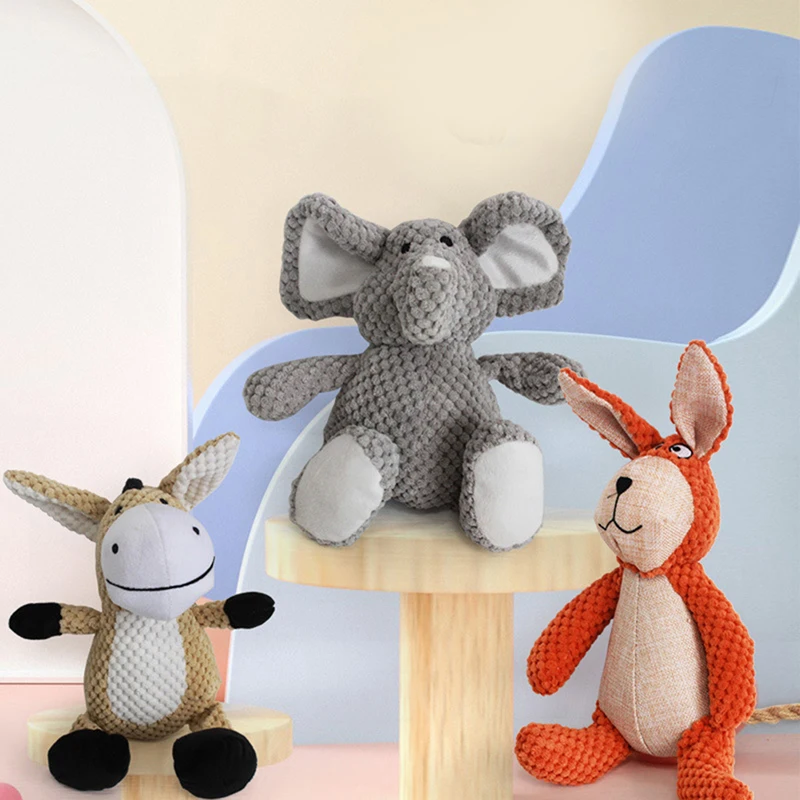 Plush Dog Toy Squeaky Interactive Puppy Toy with Crinkle Paper Durable Chew Toys
Plush Dog Toy Squeaky Interactive Puppy Toy with Crinkle Paper Durable Chew Toys