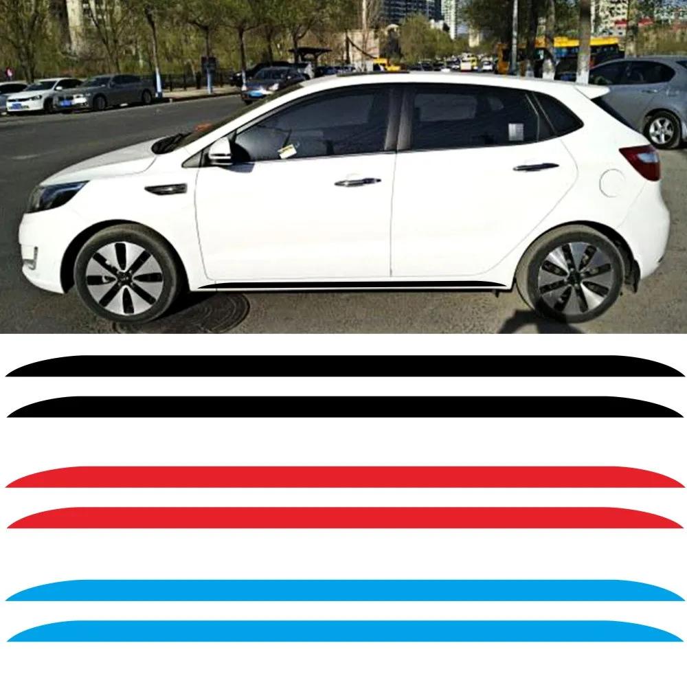 2 шт. виниловые полоски на дверь и боковую юбку Kia Picanto Morning Sports | Автомобили