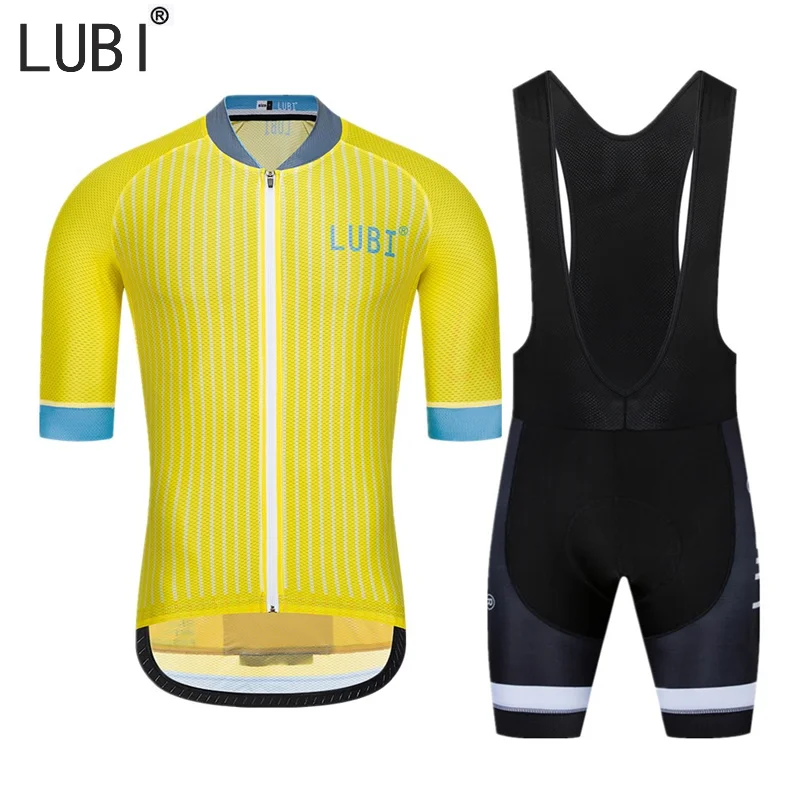 LUBI Pro Short Sleeve Cycling Set 2021 New MTB Bicycle Wear Yellow Gray Bike Uniform Summer Breathable Cycling Clothes For Men
LUBI Pro Short Sleeve Cycling Set 2021 New MTB Bicycle Wear Yellow Gray Bike Uniform Summer Breathable Cycling Clothes For Men