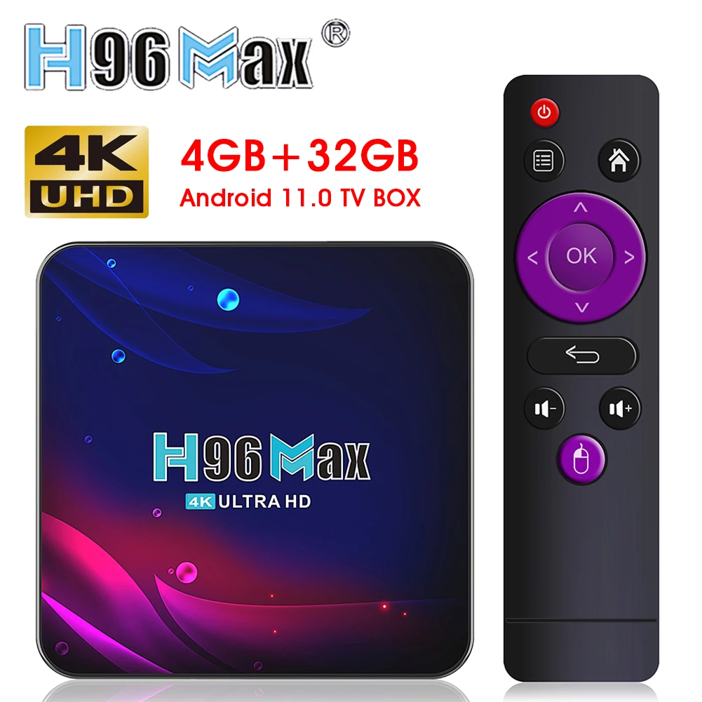 H96max V11 Android TV Box 4+32GB Blue-tooth4.0 Quad-Core 4K 2.4G/5G WiFi Dual Band 3D Set Top TV Box USB Ports Ethernet LAN
H96max V11 Android TV Box 4+32GB Blue-tooth4.0 Quad-Core 4K 2.4G/5G WiFi Dual Band 3D Set Top TV Box USB Ports Ethernet LAN