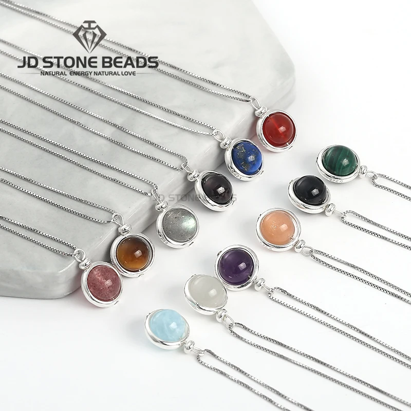 12 Constellations Silver Jewelry Natural Stone Rotation Lucky Beads mothers day gift Necklace Chain Round Beads Pendant
12 Constellations Silver Jewelry Natural Stone Rotation Lucky Beads mothers day gift Necklace Chain Round Beads Pendant