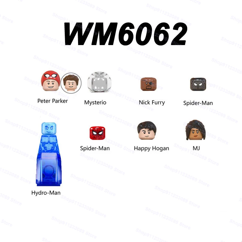 8pcs/set Mysterio Hydro-Man Nick Furry series Assemble Building Blocks Bricks Superhero Model Figures Toys Children Gifts WM6062
8pcs/set Mysterio Hydro-Man Nick Furry series Assemble Building Blocks Bricks Superhero Model Figures Toys Children Gifts WM6062
