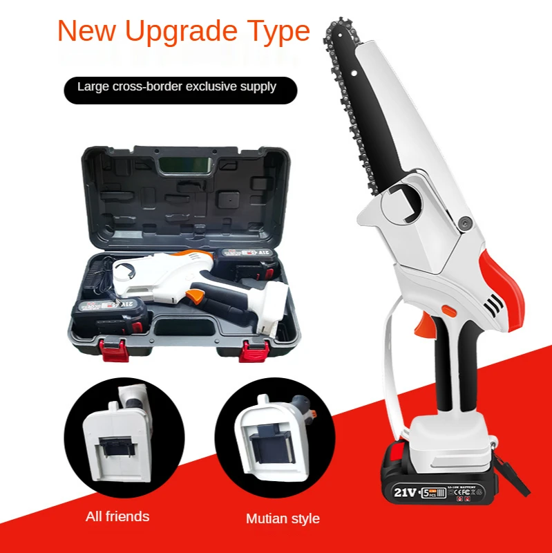 Factory Handheld Mini Electric Tool Household Small Garden Logging Electric Saw Single Hand Cutting Lithium Electric Chain Saw
Factory Handheld Mini Electric Tool Household Small Garden Logging Electric Saw Single Hand Cutting Lithium Electric Chain Saw
