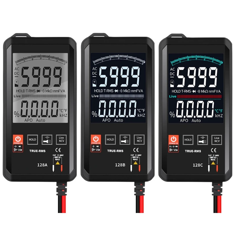 Digital Multimeter Smart Touch Screen DC Analog Bar True RMS Tester Transistor Capacitor NCV Testers Meter
Digital Multimeter Smart Touch Screen DC Analog Bar True RMS Tester Transistor Capacitor NCV Testers Meter