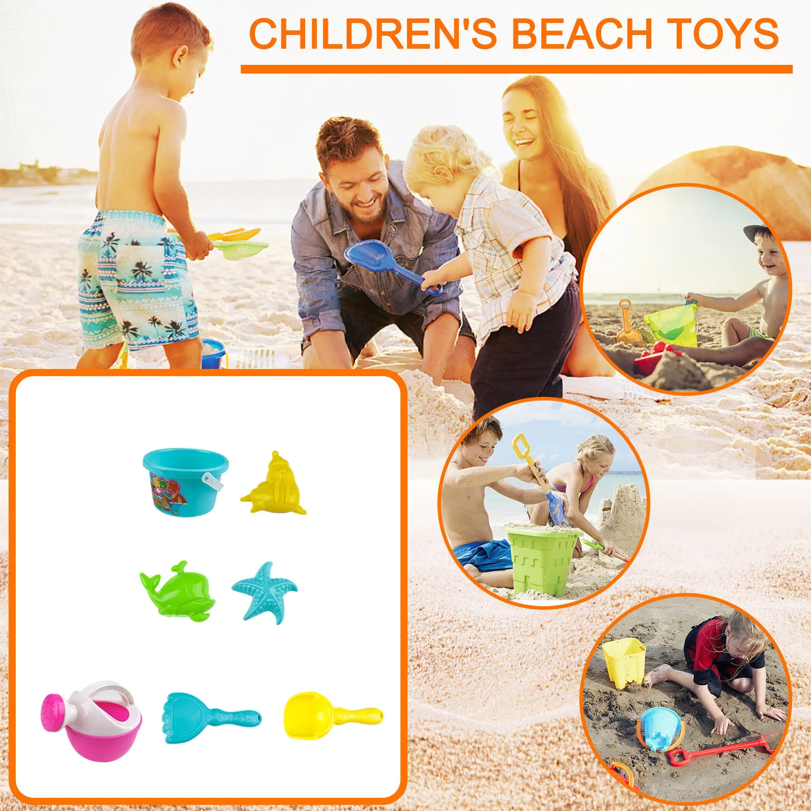 7Piece Beach Toy Sand Set Sand Play Sandpit Toy Summer Outdoor Toy 3D marine life model children's hands-on toys outdoor bauble
7Piece Beach Toy Sand Set Sand Play Sandpit Toy Summer Outdoor Toy 3D marine life model children's hands-on toys outdoor bauble