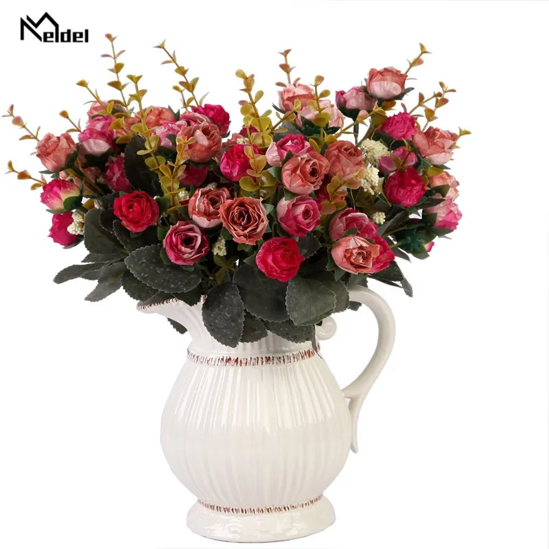Rose DIY Party Decoration Vintage Silk Artificial Flowers Small Rose Wedding Fake Flowers Festival Supplies Home Decor Bouquet
Rose DIY Party Decoration Vintage Silk Artificial Flowers Small Rose Wedding Fake Flowers Festival Supplies Home Decor Bouquet