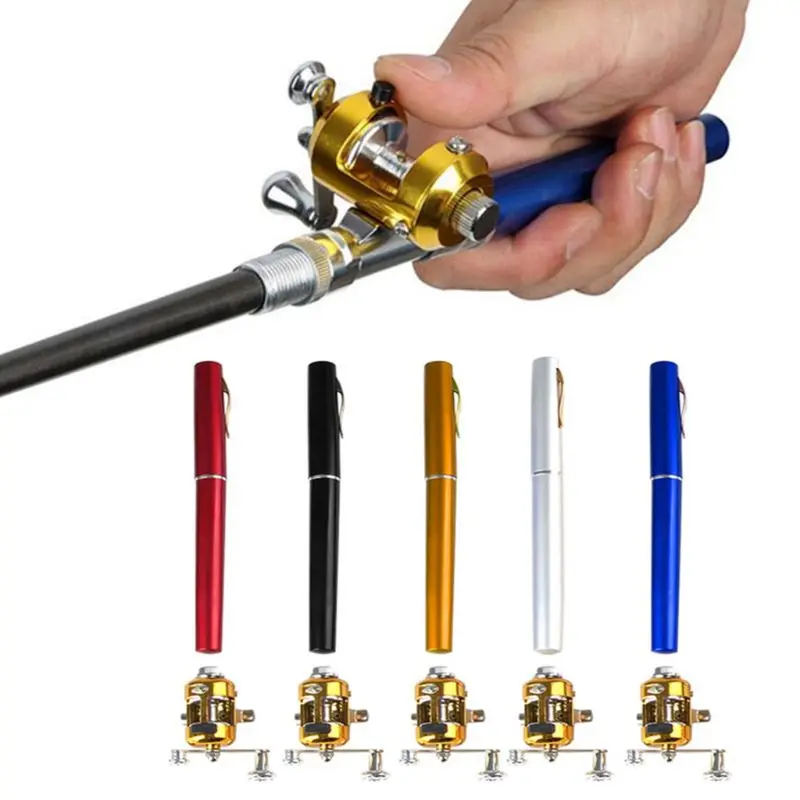 Mini Telescopic Portable Pocket Fish Pen Aluminum Alloy Fishing Rod Pole + Reel Y4UB
Mini Telescopic Portable Pocket Fish Pen Aluminum Alloy Fishing Rod Pole + Reel Y4UB