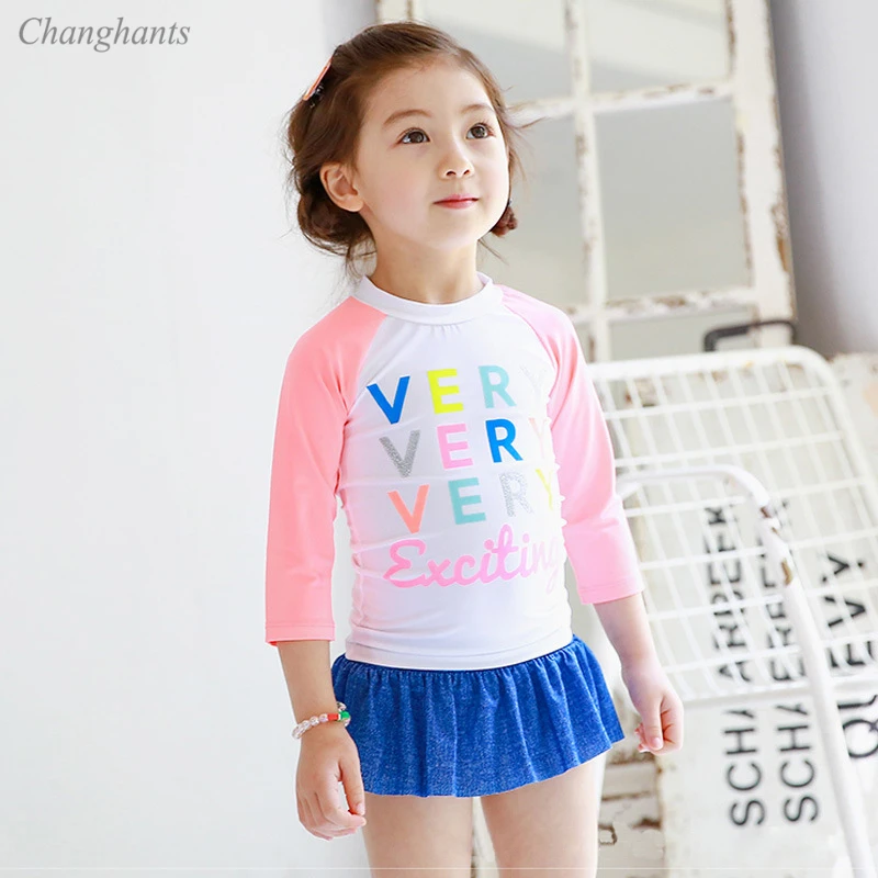 New Model 1-8Y Kids Two Pieces Swimwear Pink Blue White Girls Rash Guards Long Sleeve Children Surfing Suit Baby Sandy Beachwear
New Model 1-8Y Kids Two Pieces Swimwear Pink Blue White Girls Rash Guards Long Sleeve Children Surfing Suit Baby Sandy Beachwear