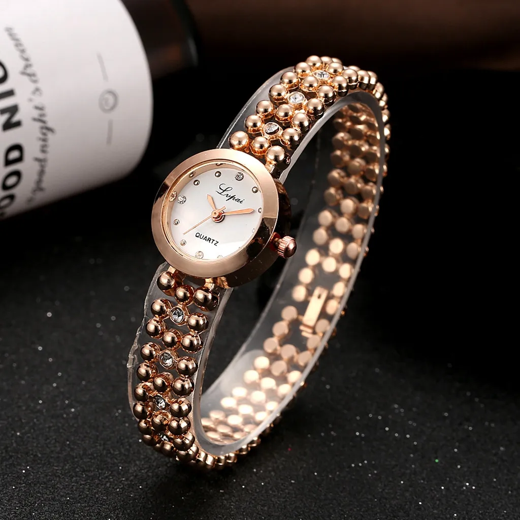 Women's Watch Bracelet Set Rhinestone Bracelet watch Steel belt Luxury Diamond Beaded Chain Watch Temperament Leaves Bracelet YE
Women's Watch Bracelet Set Rhinestone Bracelet watch Steel belt Luxury Diamond Beaded Chain Watch Temperament Leaves Bracelet YE