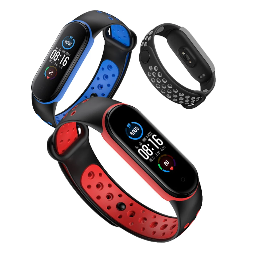 Силиконовый браслет для Xiaomi Mi Band 5 6, двухцветный пористый спортивный дышащий ремешок с защитой от пота для Miband 6 5, сменный ремешок
Силиконовый браслет для Xiaomi Mi Band 5 6, двухцветный пористый спортивный дышащий ремешок с защитой от пота для Miband 6 5, сменный ремешок