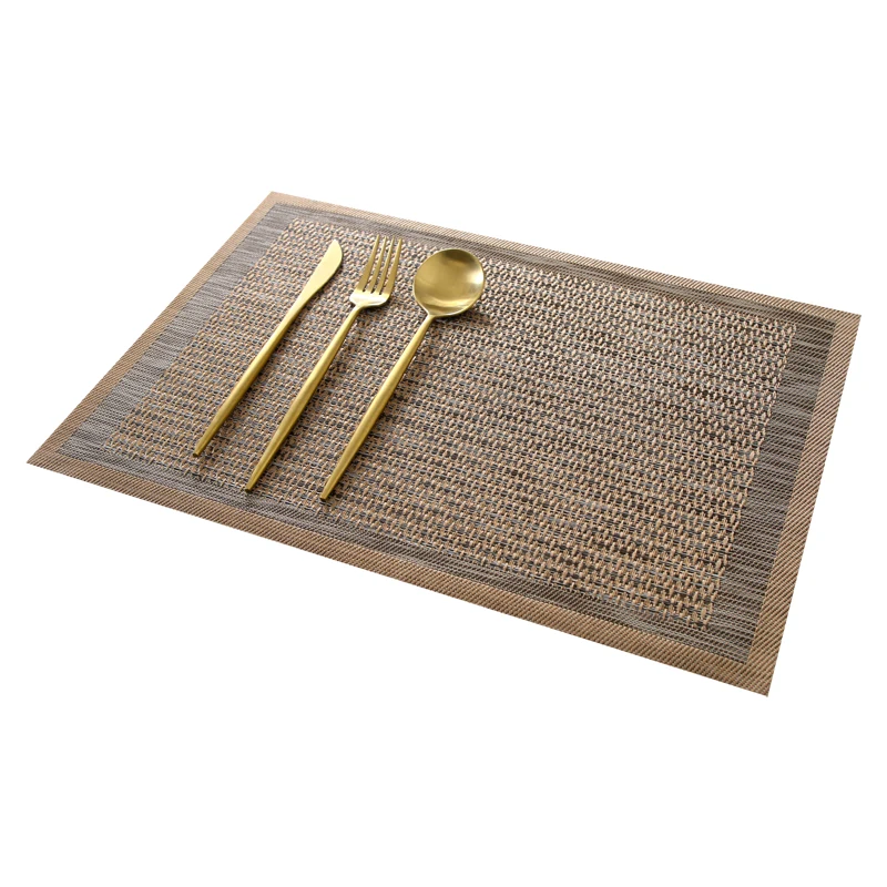 Heat Insulated Tablemat Non-slip Coaster Rectangular Tea Mat Rattan Woven PVC Saucer Tea Pad Western Placemat
Heat Insulated Tablemat Non-slip Coaster Rectangular Tea Mat Rattan Woven PVC Saucer Tea Pad Western Placemat