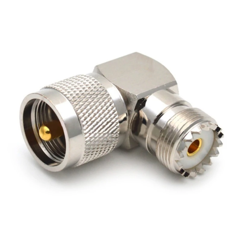 90 Degree Adapter UHF PL-259 Male to UHF SO239 Female 90 Degree RF Coaxial Adapter Connector
90 Degree Adapter UHF PL-259 Male to UHF SO239 Female 90 Degree RF Coaxial Adapter Connector