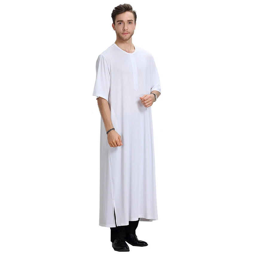 Muslim Islamic Clothing Men Arabic Long Robe Kurta Arabic Thobe Pakistan Amle Clothing Half Sleeve Saudi Dubai Kaftan Jubba
Muslim Islamic Clothing Men Arabic Long Robe Kurta Arabic Thobe Pakistan Amle Clothing Half Sleeve Saudi Dubai Kaftan Jubba