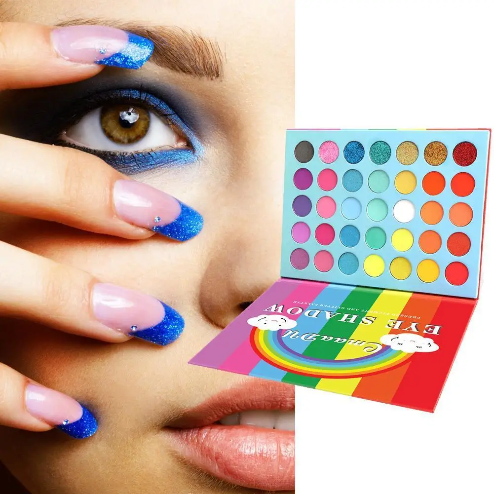 35 Colors Rainbow Neon Eyeshadow Pallete Colorful Eye Lasting Waterproof Makeup Pigment High Pallete Long Eyeshadow Shadow D6W6
35 Colors Rainbow Neon Eyeshadow Pallete Colorful Eye Lasting Waterproof Makeup Pigment High Pallete Long Eyeshadow Shadow D6W6