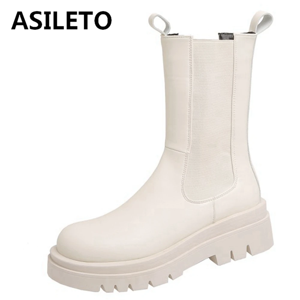 ASILETO Chelsea Boots Chunky Boots Women Winter Shoes Leather Plush Ankle Boots Black Female Autumn Fashion Platform Booties
ASILETO Chelsea Boots Chunky Boots Women Winter Shoes Leather Plush Ankle Boots Black Female Autumn Fashion Platform Booties