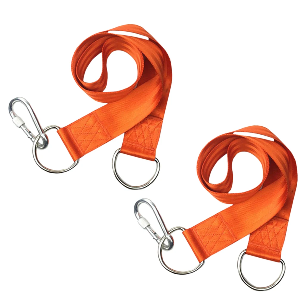 Set of 2 Tree Swing Straps Hanging Kit -1.5m Long with Carabiners for All Type of Swings - Easy & Fast Installation
Set of 2 Tree Swing Straps Hanging Kit -1.5m Long with Carabiners for All Type of Swings - Easy & Fast Installation