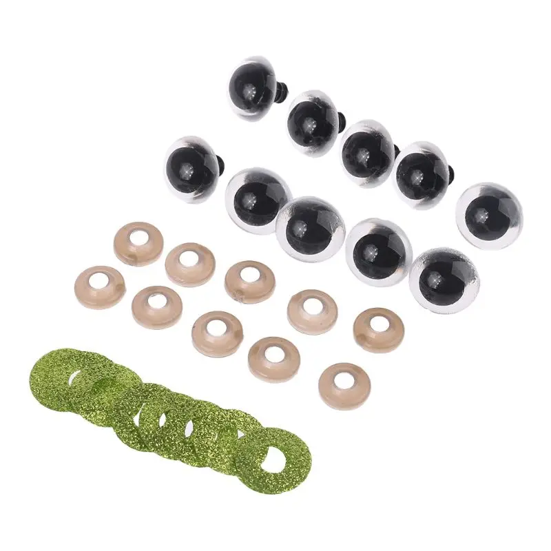 10pcs/set 18mm Tiny Round Safety Eyes Plastic Glitter Toy with Washer for Bear Doll Puppet Making DIY
10pcs/set 18mm Tiny Round Safety Eyes Plastic Glitter Toy with Washer for Bear Doll Puppet Making DIY