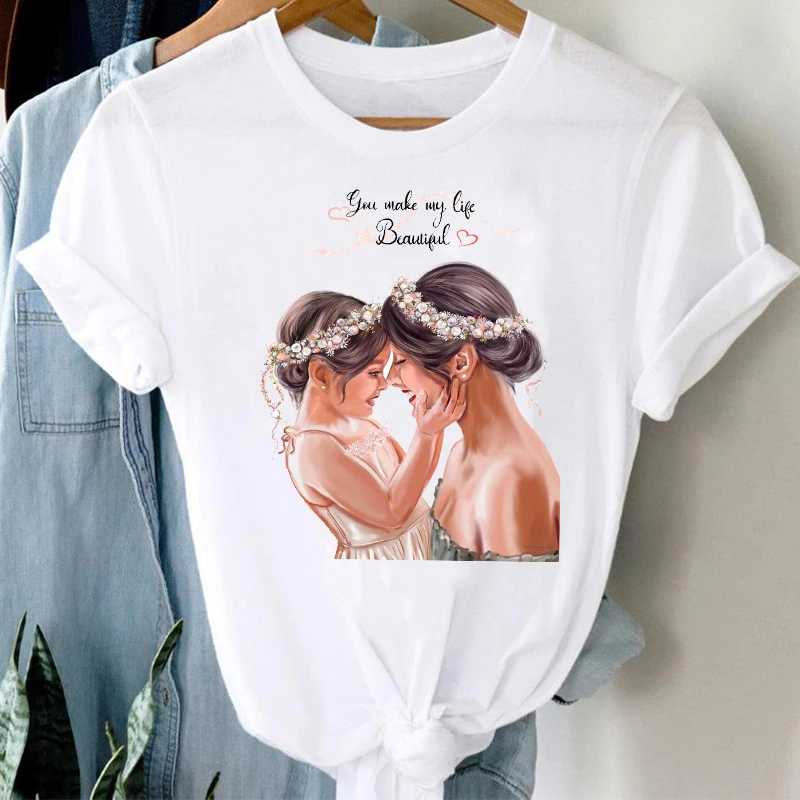 T-shirts Women Flower 90s Floral Daughter Cartoon Mom Mother Mama Clothes Graphic Tshirt Top Lady Print Female Tee T-Shirt
T-shirts Women Flower 90s Floral Daughter Cartoon Mom Mother Mama Clothes Graphic Tshirt Top Lady Print Female Tee T-Shirt