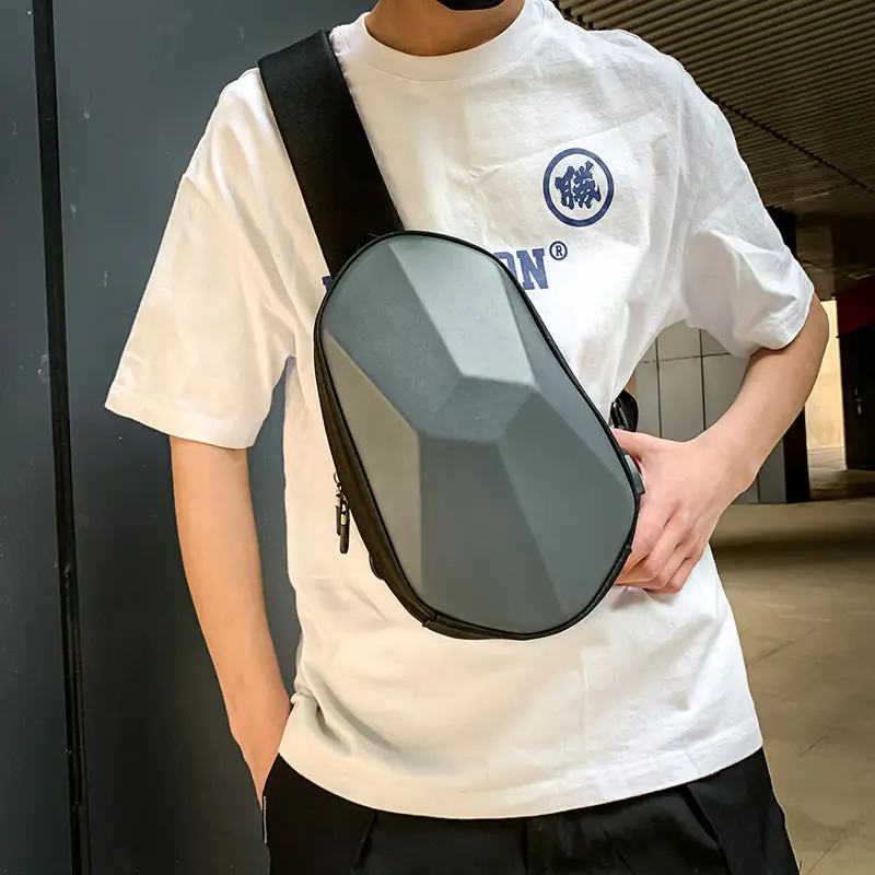 Fashion Chest Bag Men Universal Polyhedron Diagonal Hard Shell Waterproof Function Backpack Riding Couple Shoulder Bag
Fashion Chest Bag Men Universal Polyhedron Diagonal Hard Shell Waterproof Function Backpack Riding Couple Shoulder Bag