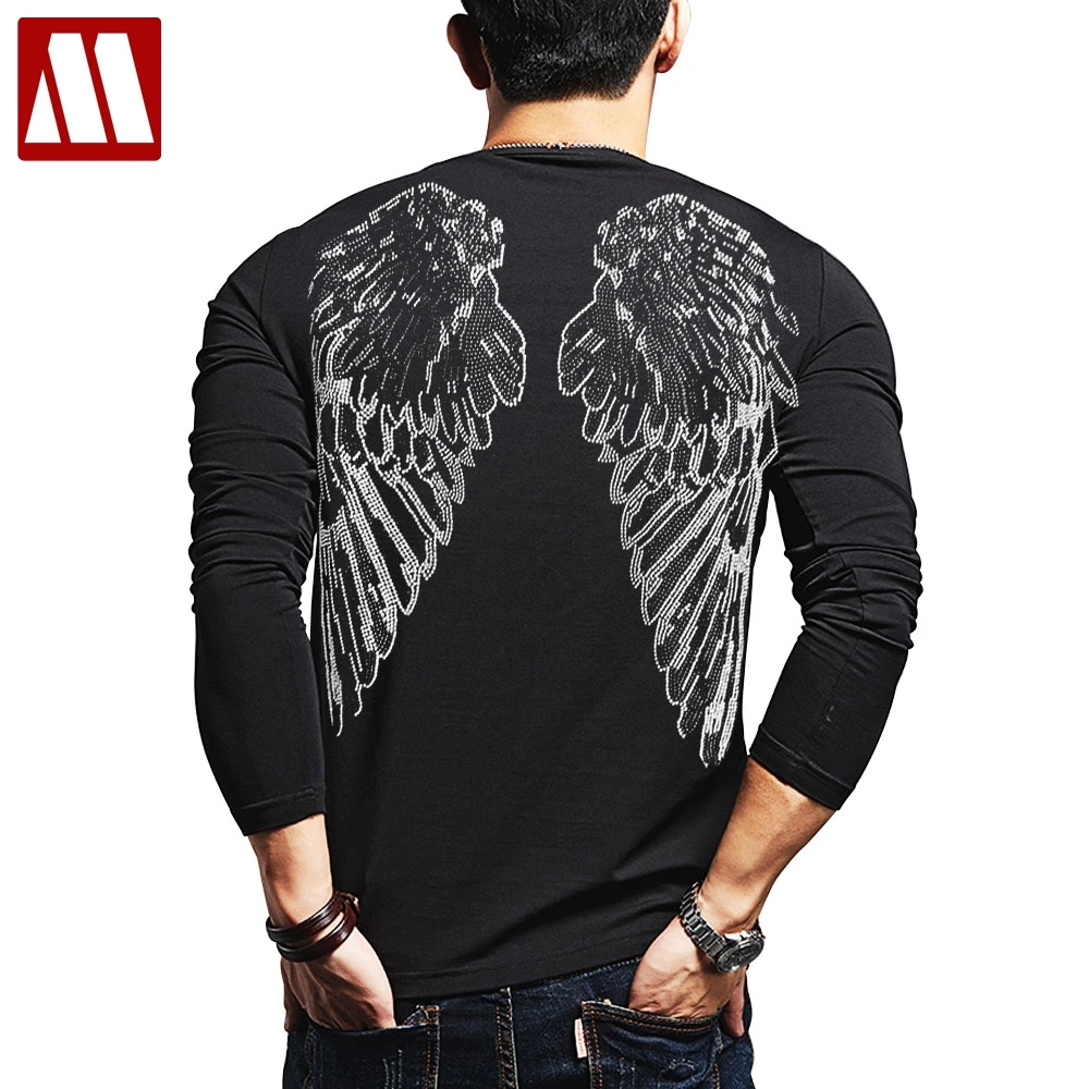 New Men Rhinestone Wings T Shirt Man's Loose Casual Pullover Tshirt Male Streetwear Hip Hop Tees Shirt Outerwear Stage Clothing
New Men Rhinestone Wings T Shirt Man's Loose Casual Pullover Tshirt Male Streetwear Hip Hop Tees Shirt Outerwear Stage Clothing