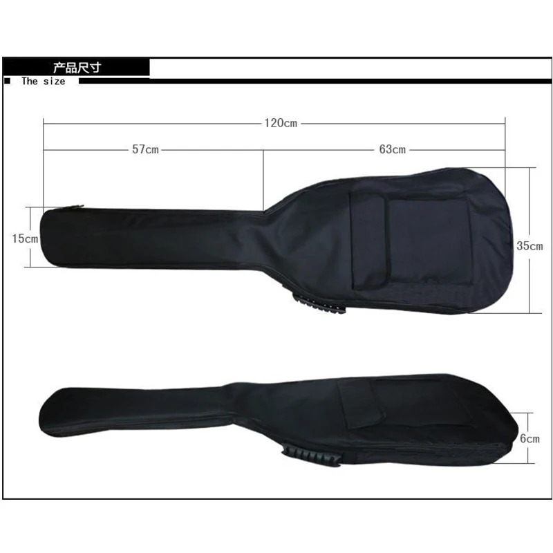 Bass Guitar Backpack Waterproof Double Straps Gig Bag Case Use 5mm Thickness Sponge Padded for Electric Bass 
Bass Guitar Backpack Waterproof Double Straps Gig Bag Case Use 5mm Thickness Sponge Padded for Electric Bass