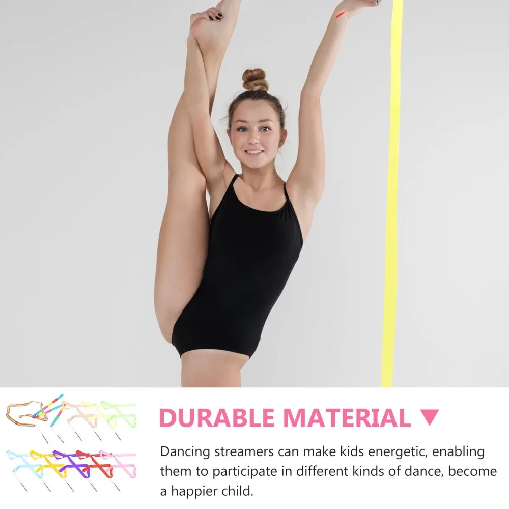 10pcs Colored Ribbon Art Gymnastic Streamers Dance Streamers Gymnastics Ribbons 
10pcs Colored Ribbon Art Gymnastic Streamers Dance Streamers Gymnastics Ribbons