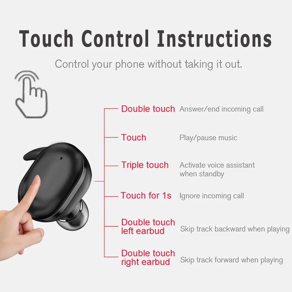 Bluetooth 5.0 Earphones 2200mAh Charging Box Wireless Headphone 9D Stereo Sports Waterproof Earbuds Headsets With Microphone
Bluetooth 5.0 Earphones 2200mAh Charging Box Wireless Headphone 9D Stereo Sports Waterproof Earbuds Headsets With Microphone