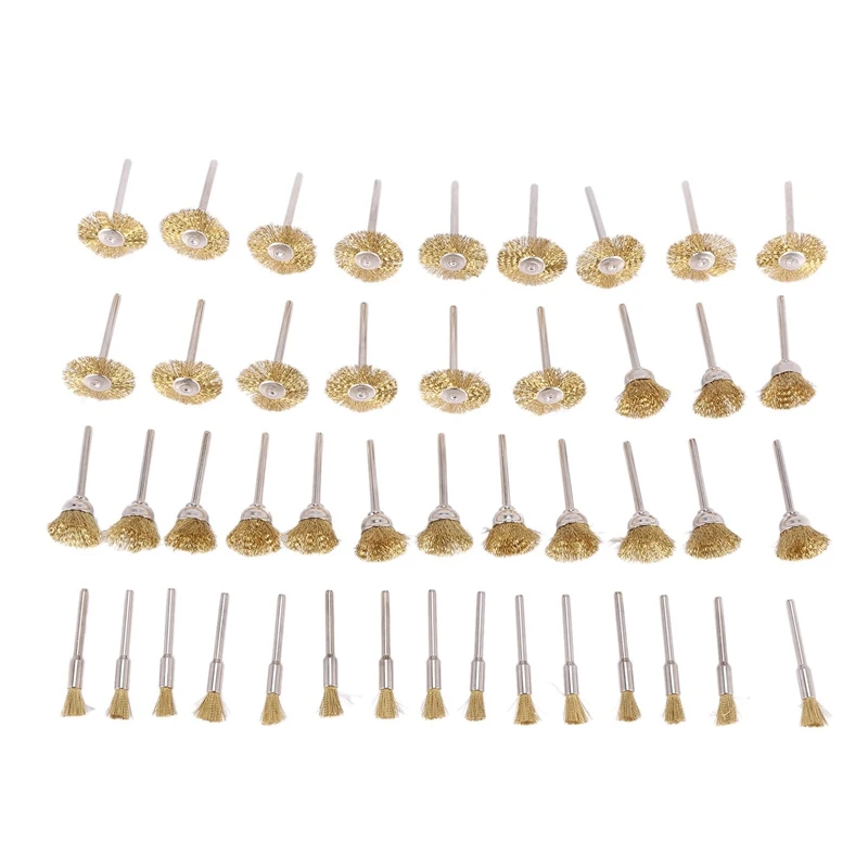 45 PC Brass Wire Wheel Brushes Wire Brushes Set for Accessories Rotary Tools Polish Clean
45 PC Brass Wire Wheel Brushes Wire Brushes Set for Accessories Rotary Tools Polish Clean