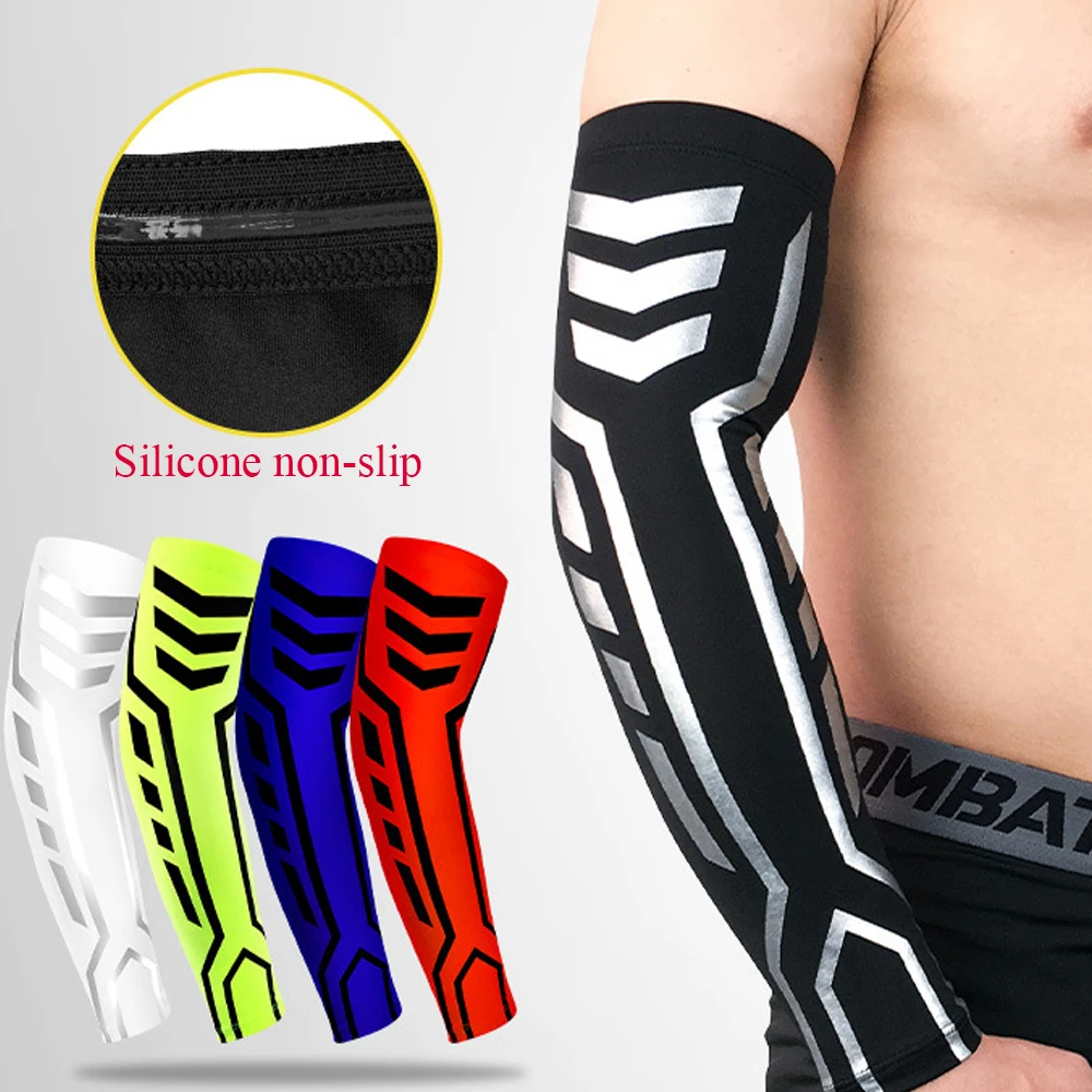 1pc Men High Elastic Basketball Arm Sleeves Armband Soccer Volleyball Elbow Support Brace Sports Accessories Women sports Safety
1pc Men High Elastic Basketball Arm Sleeves Armband Soccer Volleyball Elbow Support Brace Sports Accessories Women sports Safety