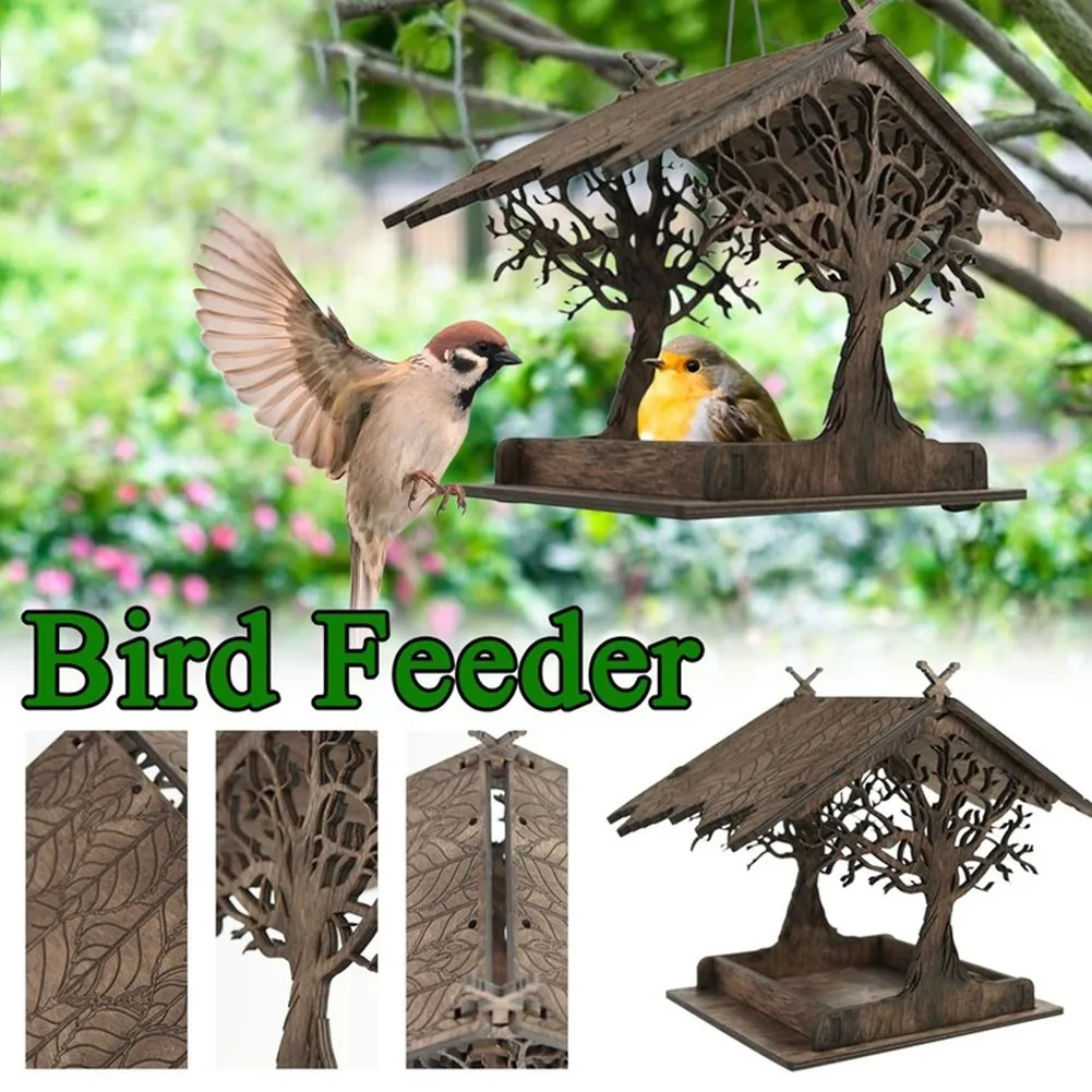 Wooden Bird Feeder Birdhouse Outdoor Garden Courtyard Decoration Pendant Birch Plywood Bird Wildlife Accessories Garden Decor
Wooden Bird Feeder Birdhouse Outdoor Garden Courtyard Decoration Pendant Birch Plywood Bird Wildlife Accessories Garden Decor