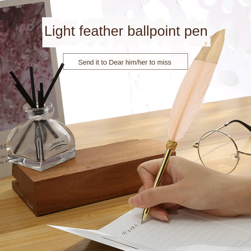 Feathers Metal Ballpoint Pen Retro Creative Wedding Pen Gift Box Really Quill Oily Gift
Feathers Metal Ballpoint Pen Retro Creative Wedding Pen Gift Box Really Quill Oily Gift