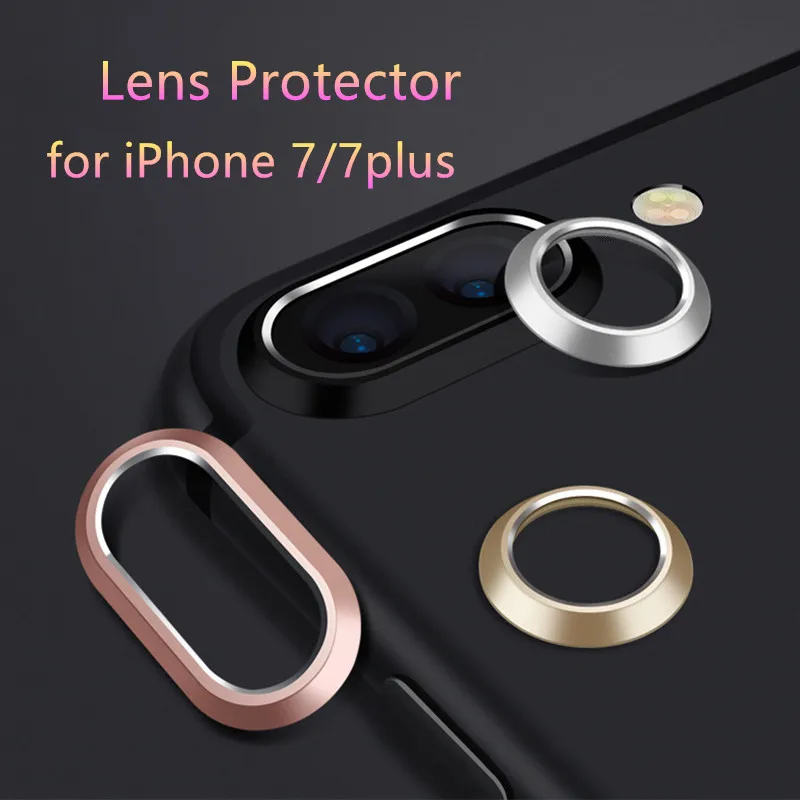 Фото Роскошная металлическая защитная пленка для камеры кольцевой бампер iphone 7 7Plus 8 Plus