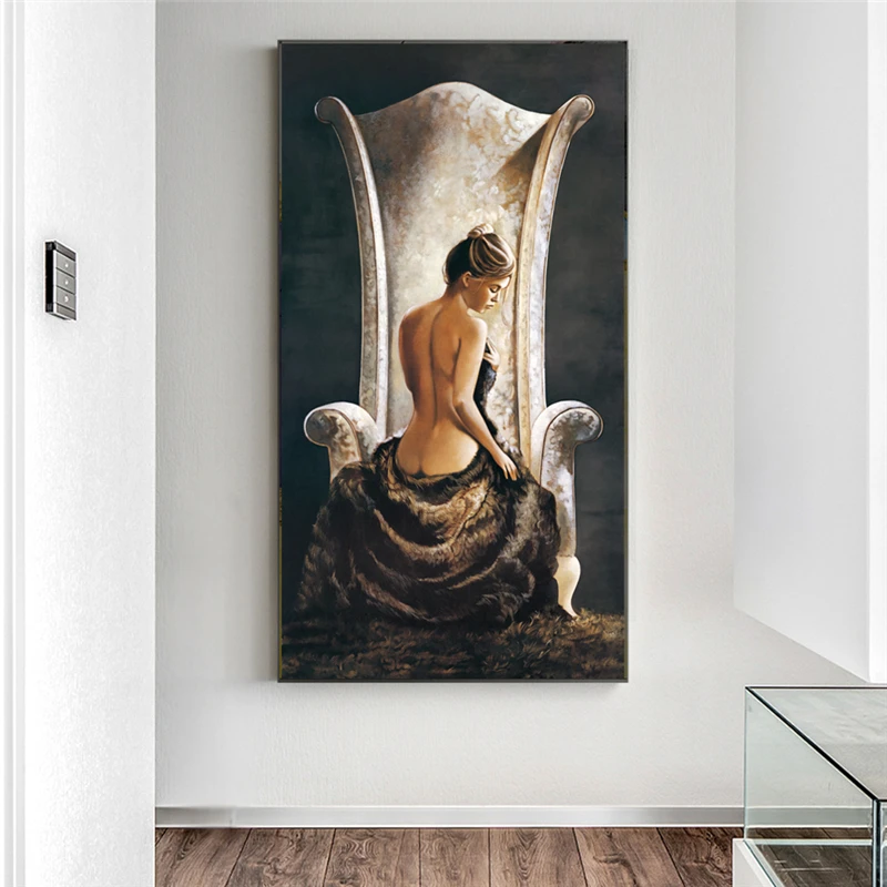European Style Canvas Wall Art Prints Nude Lady Oil Painting Feeling Pictures Printed on Canvas for Home Decor Cuadros No Frame
European Style Canvas Wall Art Prints Nude Lady Oil Painting Feeling Pictures Printed on Canvas for Home Decor Cuadros No Frame