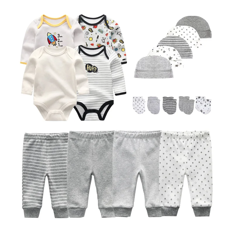 Newborn 16/18Pcs Bodysuits+Pants+Gloves+Hats Sets Cotton Baby Girl Clothes Solid Color Baby Boy Clothes Trousers
Newborn 16/18Pcs Bodysuits+Pants+Gloves+Hats Sets Cotton Baby Girl Clothes Solid Color Baby Boy Clothes Trousers