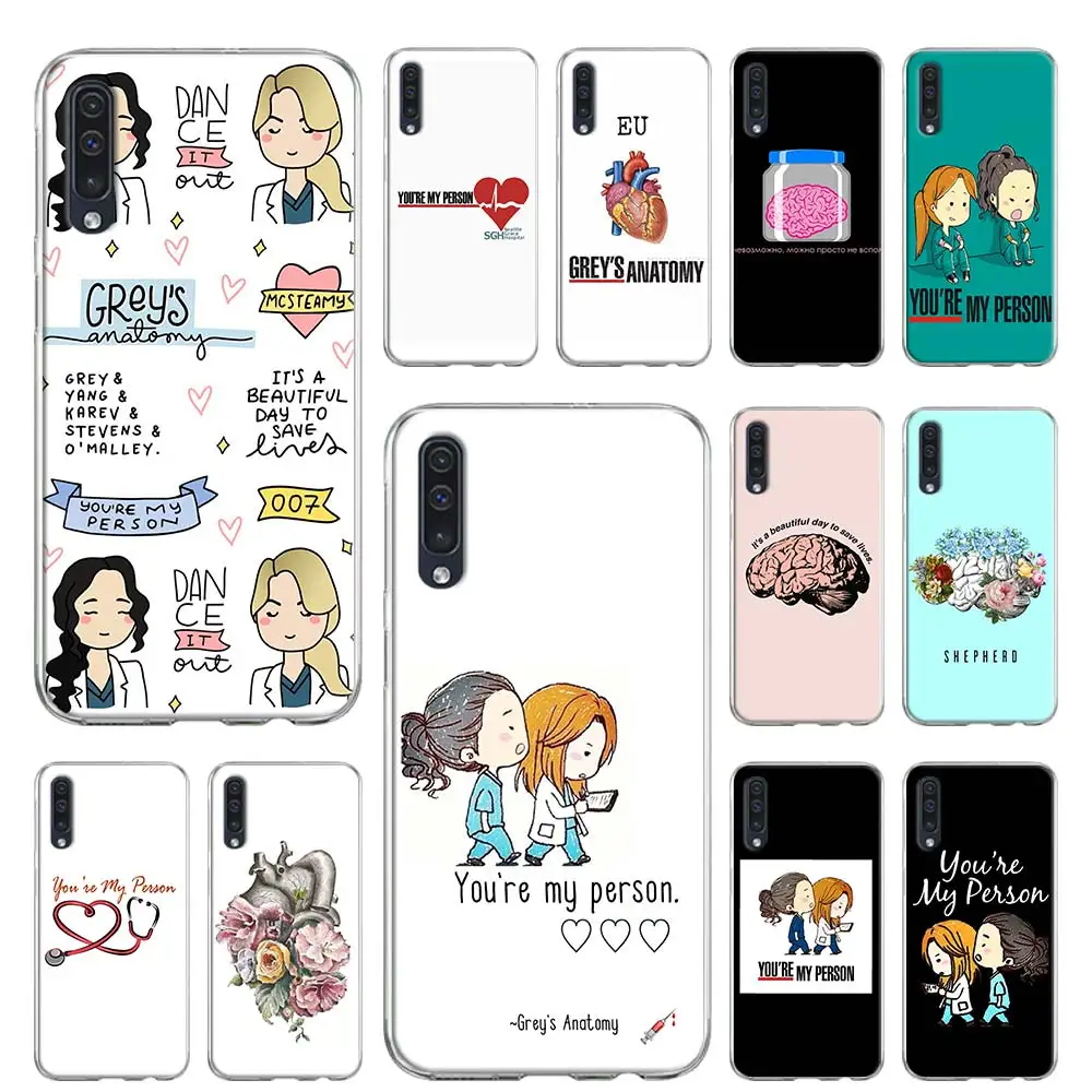 Чехол для Samsung Galaxy A51 мягкий чехол A71 A50 A70 A10 A20 A30 A40 A11 A21 A31 A41 с рисунком серого цвета