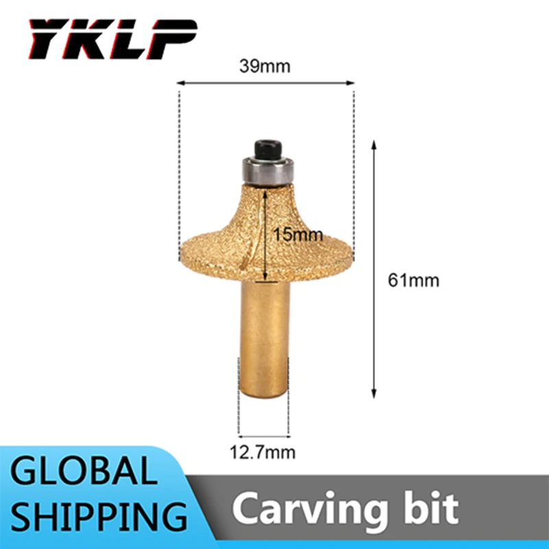 Radius 12mm Vacuum Brazed Diamond Router Bit For Stone Granite Cutter 1/2" Shank
Radius 12mm Vacuum Brazed Diamond Router Bit For Stone Granite Cutter 1/2" Shank