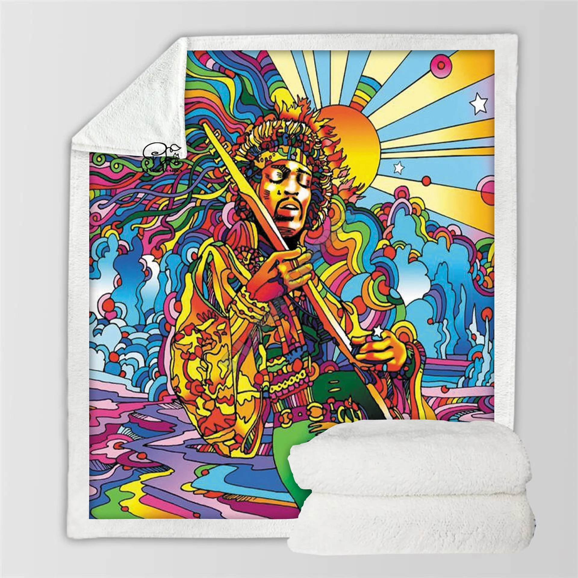 Plstar Cosmos Hippie Peace And Love Psychedelic funny Blanket 3D print Sherpa Blanket on Bed Home Textiles Dreamlike style-5
Plstar Cosmos Hippie Peace And Love Psychedelic funny Blanket 3D print Sherpa Blanket on Bed Home Textiles Dreamlike style-5