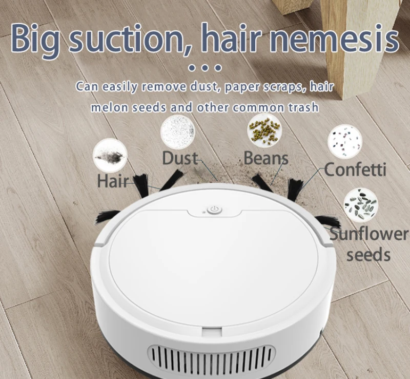 

Automatic Robot Vacuum Cleaner For Home Sonic Mopping Ultrasonic Carpet Clean Mop Lifting 3-In-1Smart Planned Cleaner