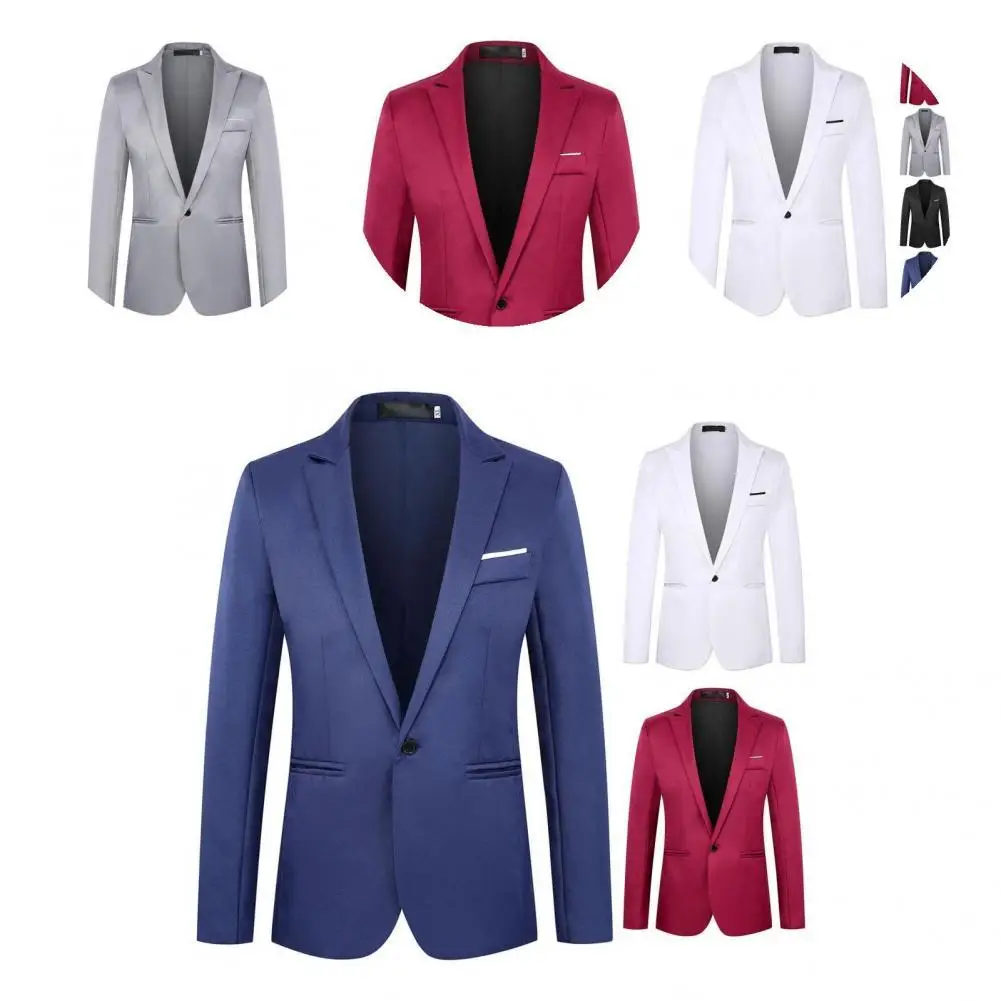 Long Sleeve Fashion Single Button Lapel Suit Jacket Simple Suit Coat Unique Cutting Workwear
Long Sleeve Fashion Single Button Lapel Suit Jacket Simple Suit Coat Unique Cutting Workwear