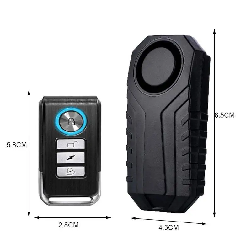 

Wireless Alarm Antitheft Device Electric Vehicle Remote Control Alarm SOS Displacement Vibration Induction W6R6