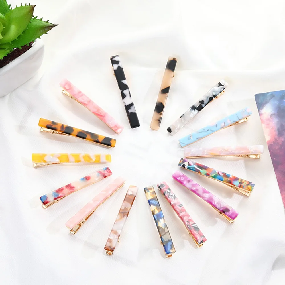 New 1pcs Japan Women Acetic Acid Hair Clips Hairpins Leopard Print Geometric Barrettes Girls Pins Hairgrips Hair Accessories
New 1pcs Japan Women Acetic Acid Hair Clips Hairpins Leopard Print Geometric Barrettes Girls Pins Hairgrips Hair Accessories