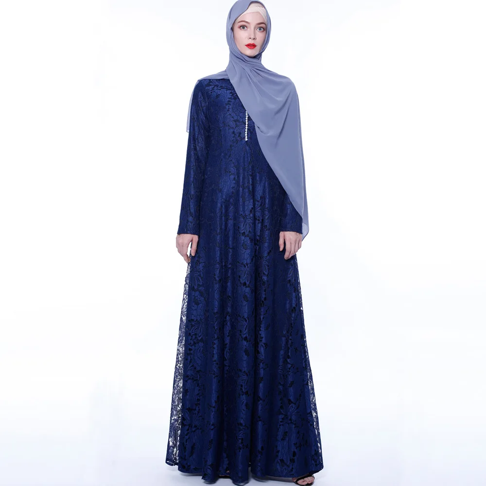 2021 Summer New Middle East Dubai Arab Women's Dress Lace Muslim Women's Long Skirt Summer Middle East Dress Abaya Dress 
2021 Summer New Middle East Dubai Arab Women's Dress Lace Muslim Women's Long Skirt Summer Middle East Dress Abaya Dress