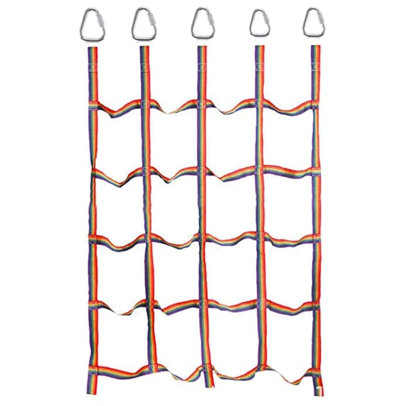 

FBIL-Indoor/Outdoor Climbing Net (72 Inches X 57 Inches) Playground Freight Net,Swing Climbing Net,Children Climbing Net