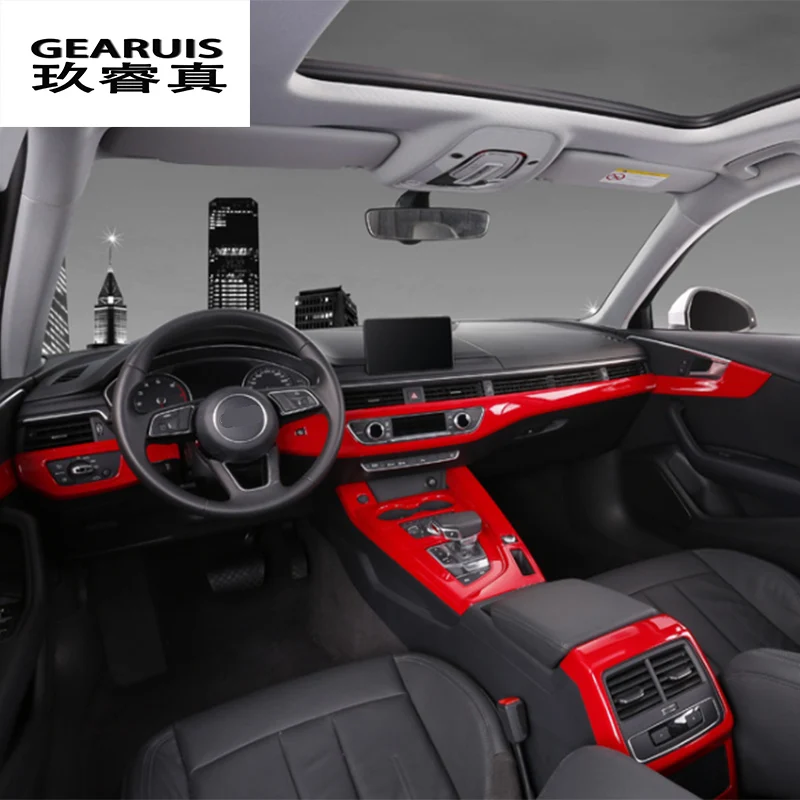 Car Styling For Audi A4 B9 A5 Central control Gear Shift Panel Gears Handrest Water cup Cover Stickers Interior Auto Accessories
Car Styling For Audi A4 B9 A5 Central control Gear Shift Panel Gears Handrest Water cup Cover Stickers Interior Auto Accessories
