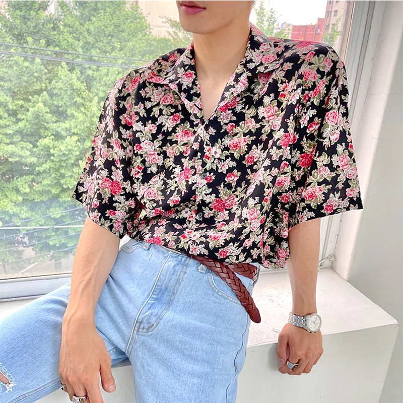 Summer Flower Shirt Men's Fashion Print Casual Shirt Men Streetwear Korean Loose Short Sleeve Shirts Mens Hawaiian Shirt M-XL
Summer Flower Shirt Men's Fashion Print Casual Shirt Men Streetwear Korean Loose Short Sleeve Shirts Mens Hawaiian Shirt M-XL