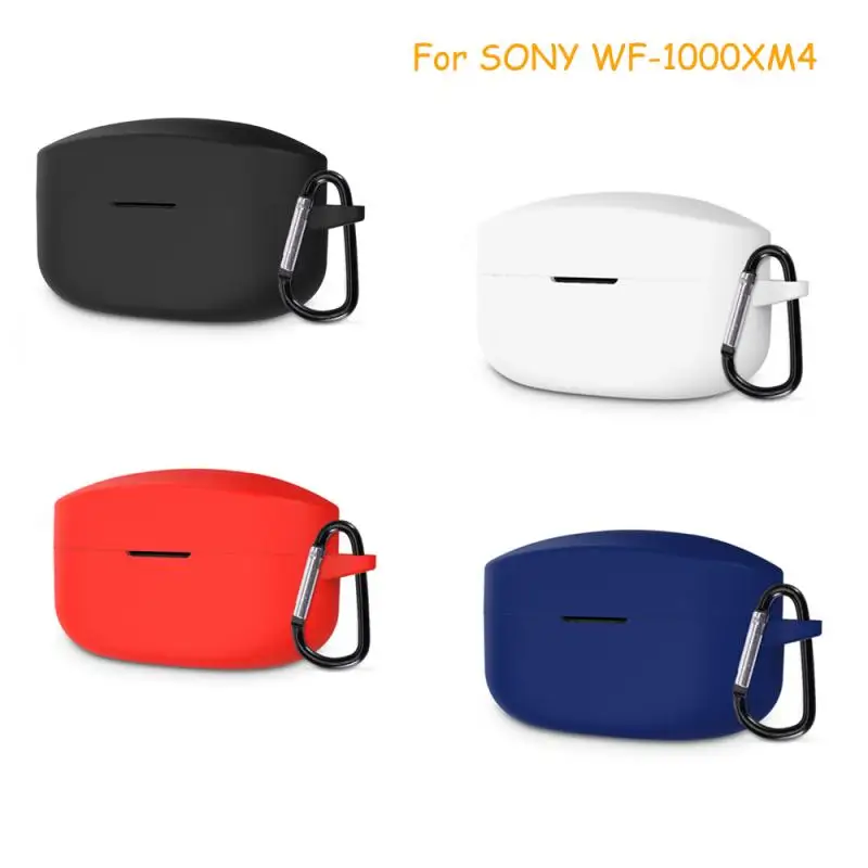 Однотонный защитный чехол для SONY WF 1000XM4 беспроводной Bluetooth гарнитуры силиконовый