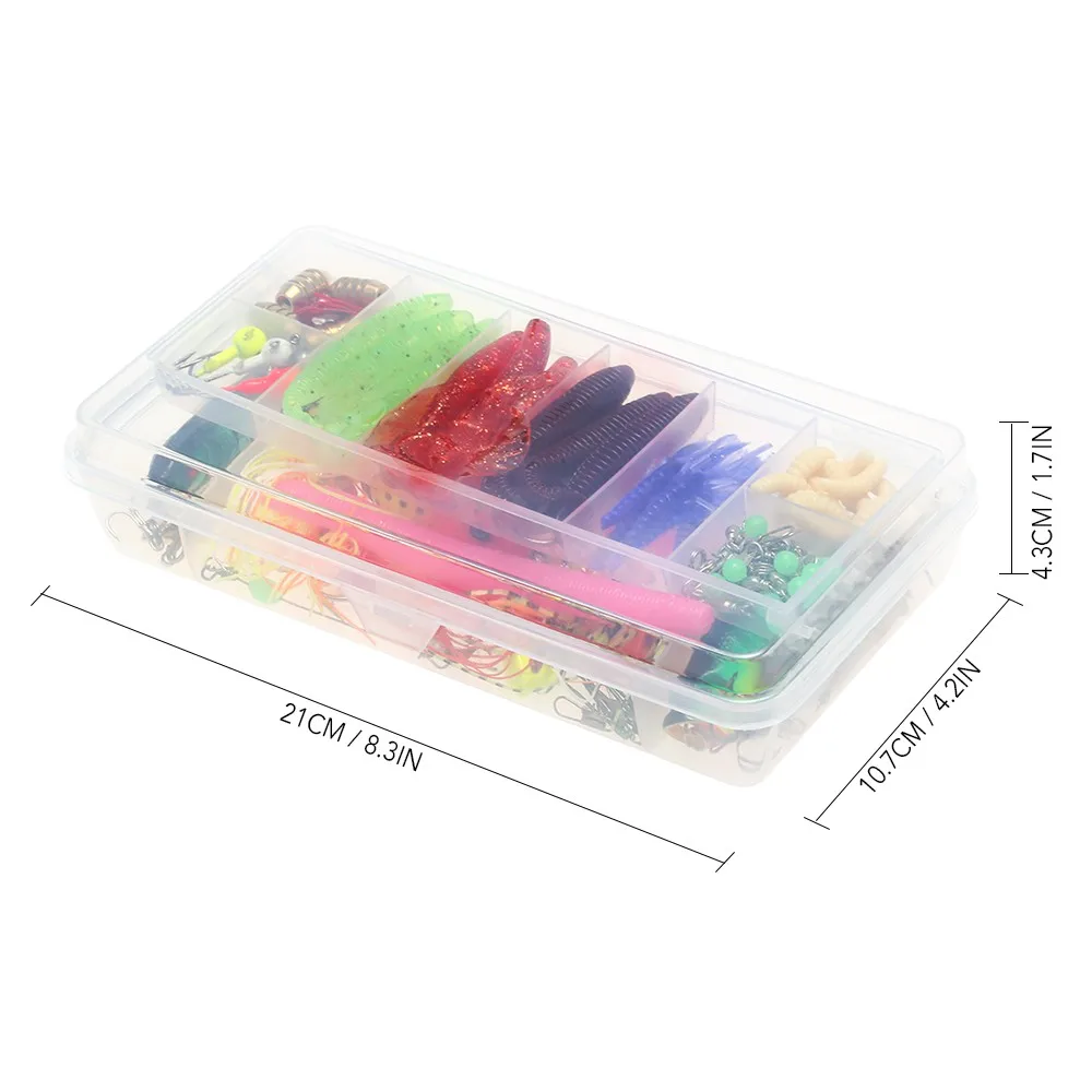 112pcs Fishing Lure Set Fishing Lure Bait Gear Kit Spinnerbaits Worms Jig Hooks with Tackle Box
112pcs Fishing Lure Set Fishing Lure Bait Gear Kit Spinnerbaits Worms Jig Hooks with Tackle Box