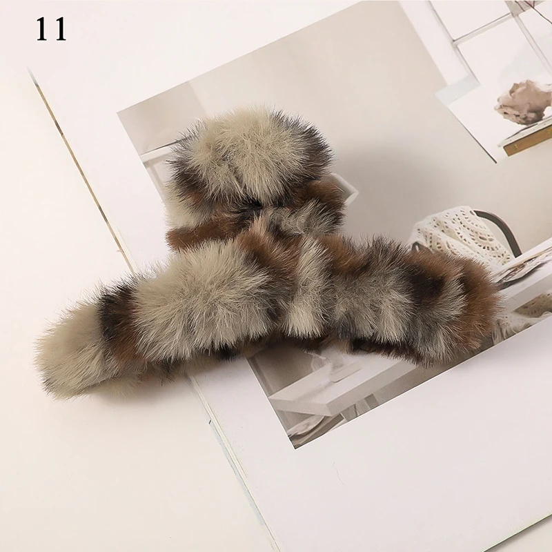 Solid /Leopard Plush Hair Claws Clamps Korean Faux Rabbit Fur Cross Hairpins Hair Clips Girls Hair Accessories Plush Hairgirp 
Solid /Leopard Plush Hair Claws Clamps Korean Faux Rabbit Fur Cross Hairpins Hair Clips Girls Hair Accessories Plush Hairgirp